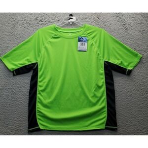 Kanu Surf‎ Rashguard Swim Shirt Men's XL Multi Solid Athletic Fit Short Sleeve